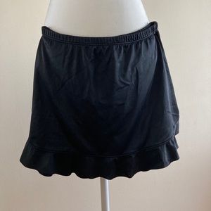 BLACK SWIM SKIRT